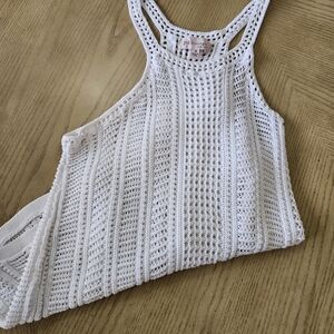Philosophy White Knit Tank Top